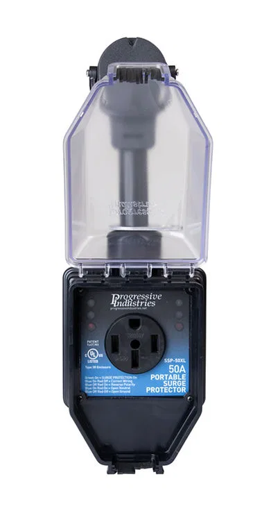 SSP-50XL – PROGRESSIVE Surge Protector, Protect From Damaging Power Surges When Connected To Campground Power Supply ...